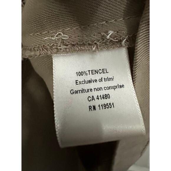 GENTLE FAWN Tan Beige Khaki Cargo Sleeveless Vest Stitch Fix Tencel - Sz XS NWT - Picture 4 of 4